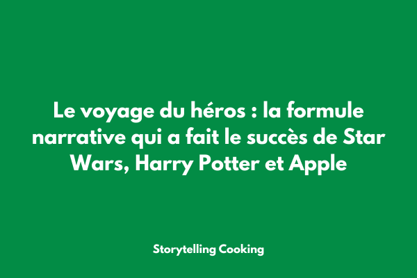 Infographie détaillée des 12 étapes du voyage du héros appliquées au storytelling d'entreprise