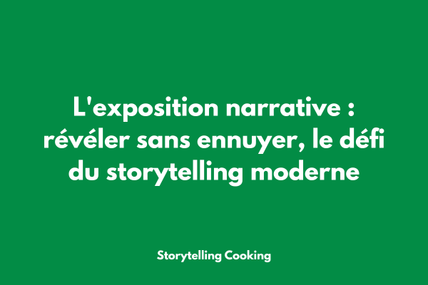 Iceberg dont seule la partie émergée est visible, métaphore de l'exposition narrative qui révèle progressivement les informations cachées