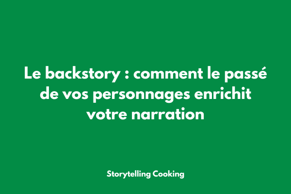 Iceberg illustrant la partie visible du personnage et son backstory immergé