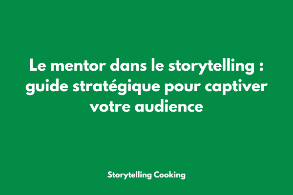 Illustration d'un mentor guidant un entrepreneur dans son parcours narratif